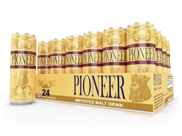 Pioneer Malt Drinks - Lemon Flavor - 500ml - Lemon 24 Pack