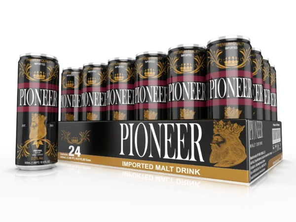 Pioneer Malt Drinks – Original Flavor – 500ml – Original 24 Pack 3D Pioneer Malt Drinks - Original Flavor - 500ml - Original 24 Pack 3D