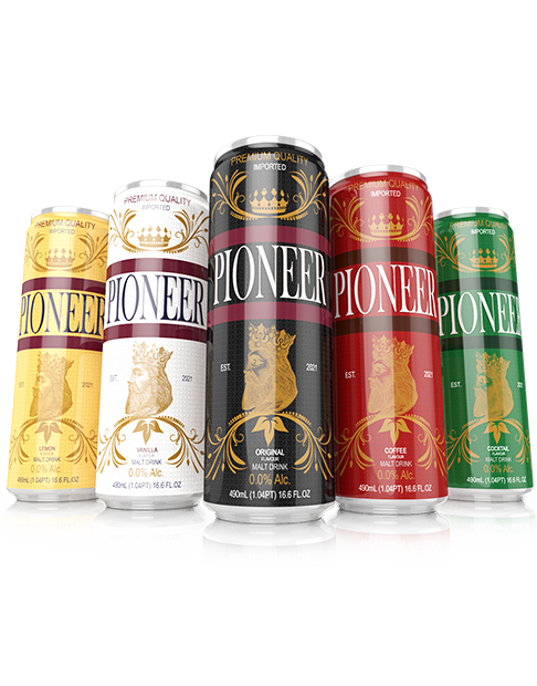 Pioneer Malt Drinks - Assorted Flavours Front Page